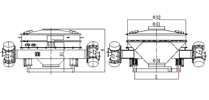 Direct Discharge Sifter Machine cutsway